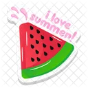 Sommer Wassermelone  Symbol