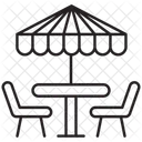 Sommercafe Essen Gebaude Icon