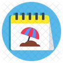 Sommerplan Planer Almanach Symbol