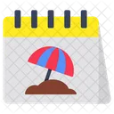 Sommerplan Planer Almanach Symbol