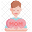 Son Boy Heart Icon