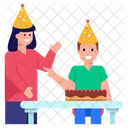 Son Birthday Birthday Party Celebrating Birthday Icon