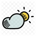 Sonne Wolke Tag Icon