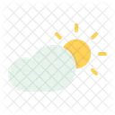 Sonne Wolke Tag Icon