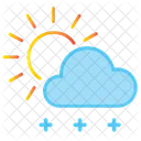 Sonne und Wolken  Symbol