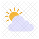 Sonne Wolke  Symbol