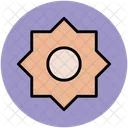 Sonnenblume Form Polygon Symbol