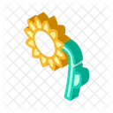 Sonnenblume Pflanze Isometrisch Icon