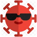 Sonnenbrille Coronavirus Emoji Coronavirus Symbol