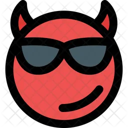 Sonnenbrille Teufel Emoji Symbol