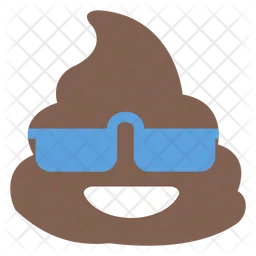 Sonnenbrille Kacke Emoji Symbol