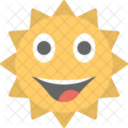 Sonnengesicht-Emoji  Symbol