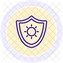 Sonnenschutz Farbkreis Symbol Icon