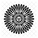 Sunburst Strahlen Sonnenzeichen Tribal Symbol