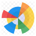 Sunburst Diagramm Sunburst Graph Sunburst Analyse Symbol