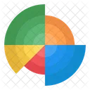 Sunburst Diagramm Sunburst Graph Sunburst Analyse Symbol