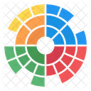 Sunburst Diagramm Sunburst Graph Sunburst Analyse Symbol