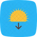 Sonnenuntergang Symbol