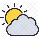 Sonniger Tag Wolke Prognose Symbol