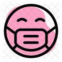 Sonriendo Emoji Con Mascarilla Emoji Icono