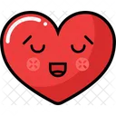 Establecer Icono De Corazon Emocion Emogi Icono