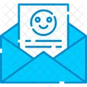 Correo electrónico sonriente  Icono