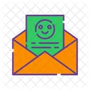 Correo electrónico sonriente  Icono