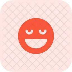 Sonriendo con los ojos cerrados Emoji Icono