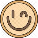 Smiley Cara Galletas Icono