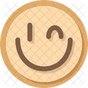 Smiley Cara Galletas Icono