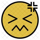 Doloroso Emocion Mordiendo Icono