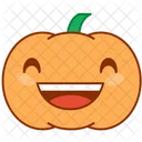 Sonrie Rie Calabaza Icono