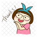 Gracias Sonrisa Feliz Agradecido Miumiu Emoticon Expresion Icono
