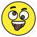 Cara Traviesa Emoticono Sonriente Icon