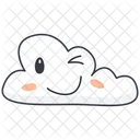 Sonrisa Guiño nube  Icono