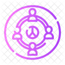 Verschiedenes Pazifismus Toleranz Symbol