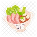 Sopa de macarrão de carne chinesa  Ícone
