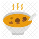 Sopa quente  Ícone