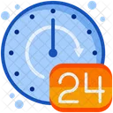 Soporte las 24 horas  Icono