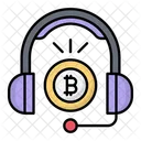 Soporte Bitcoin Criptomoneda Bitcoin Icono