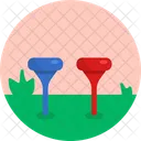 Golf Tee Equipo Icono
