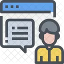 Soporte En Linea Soporte Web Negocios Icono