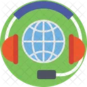 Globo Global Auriculares Icono