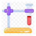 Soporte De Retorta Pruebas Quimicas Vial Quimico Icono