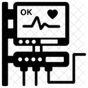 Soporte Vital Equipo Medico Electrocardiograma Icono