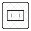 Tomada Tomada De Dois Pinos Eletrica Ícone