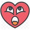 Corazon Emoji Cara Icono