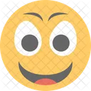 Feliz Sorprendido Emoticon Icono