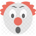 Conmocionado Sorprendido Payaso Icono