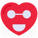 Sorridente Emoji Amor Ícone